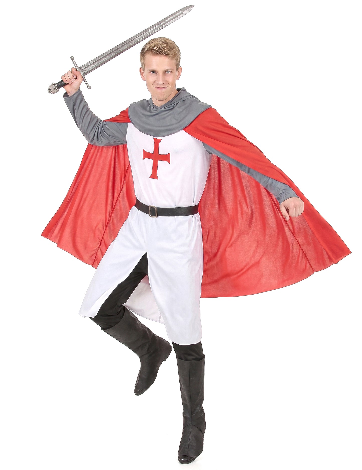 Pánský kostým středověkého křižáckého rytíře