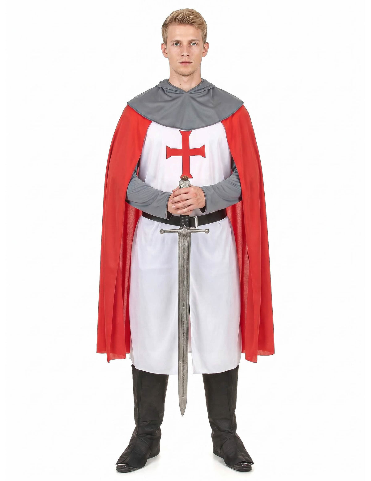 Pánský kostým středověkého křižáckého rytíře
