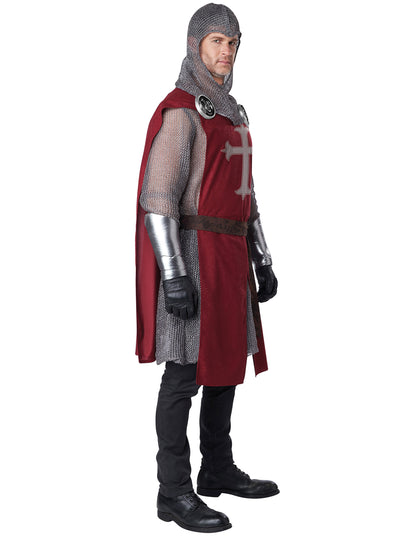 Kreuzritter-Kostüm für Herren Karneval-Verkleidung schwarz-rot