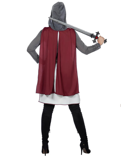 Luxusní templářský rytířský kostým pro ženy 