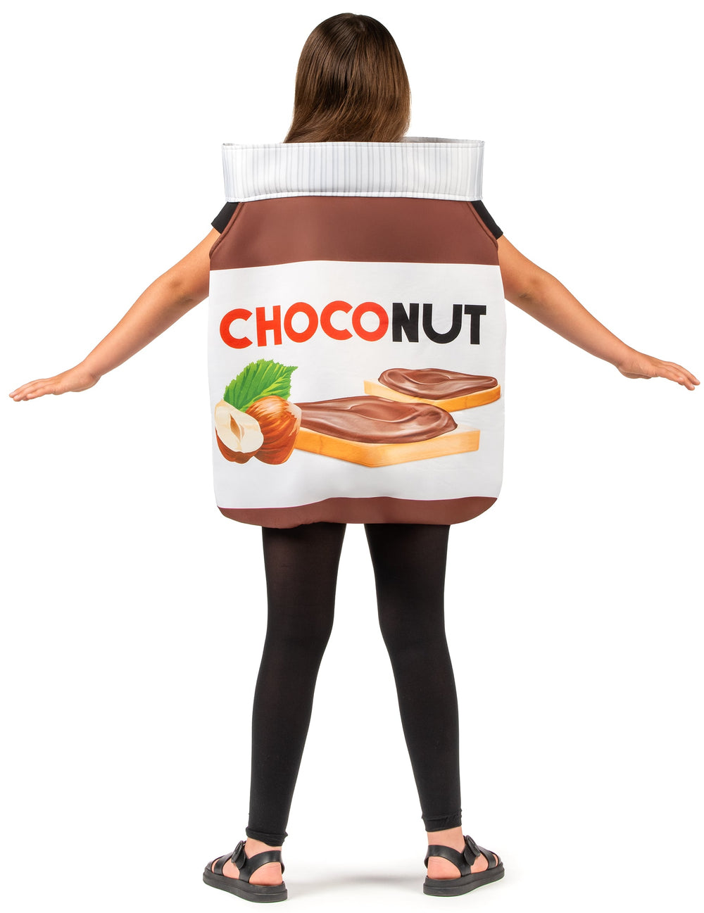 Vue de dos du déguisement choconut pour enfant