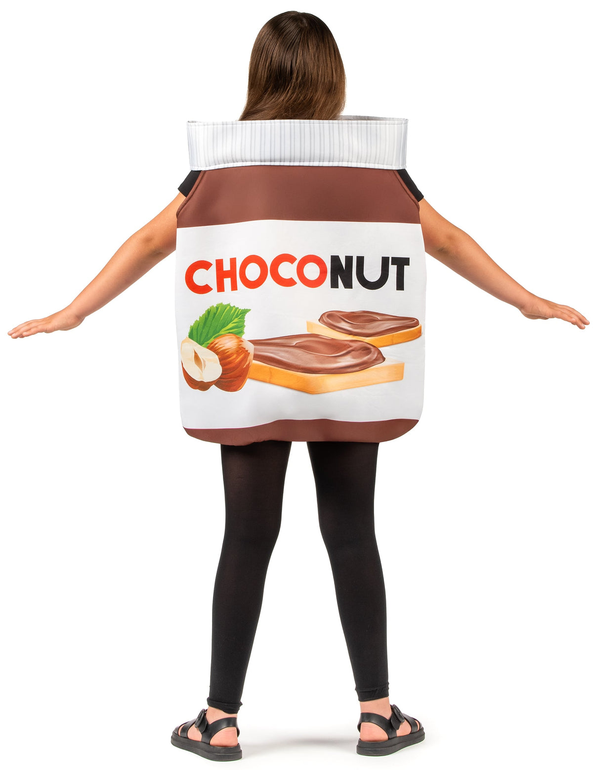 Vue de dos du déguisement choconut pour enfant