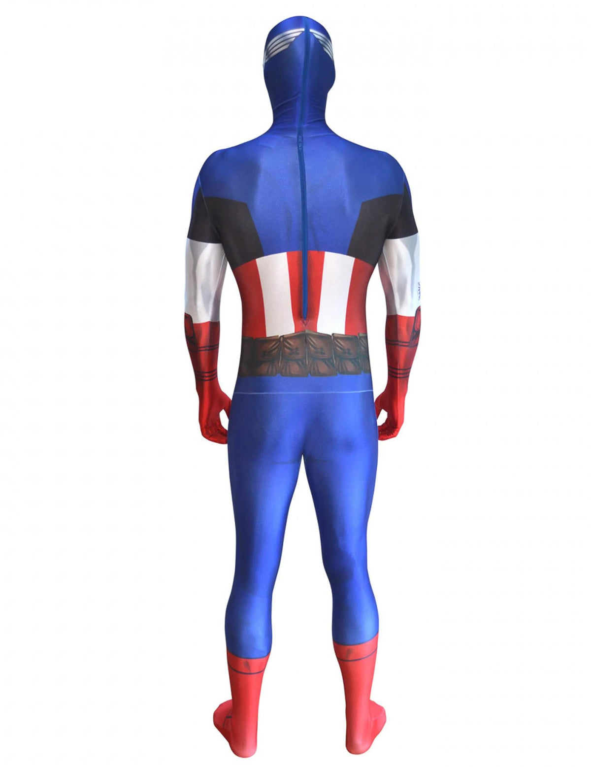 Pohled zezadu na klasický kostým Captain America™ Morphsuits™