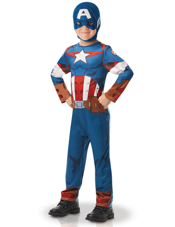 Klasický chlapecký kostým z animovaného seriálu Kapitán Amerika