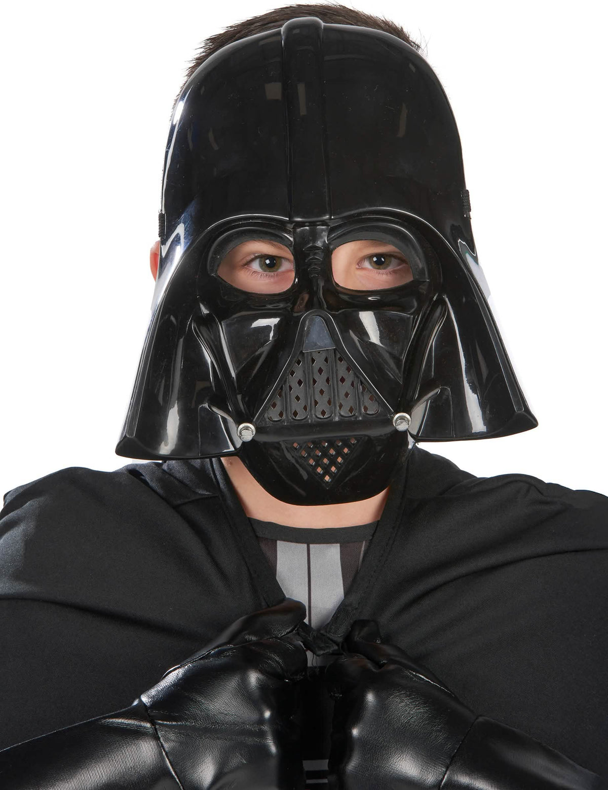 Detail na masku klasického kostýmu Darth Vader pro chlapec