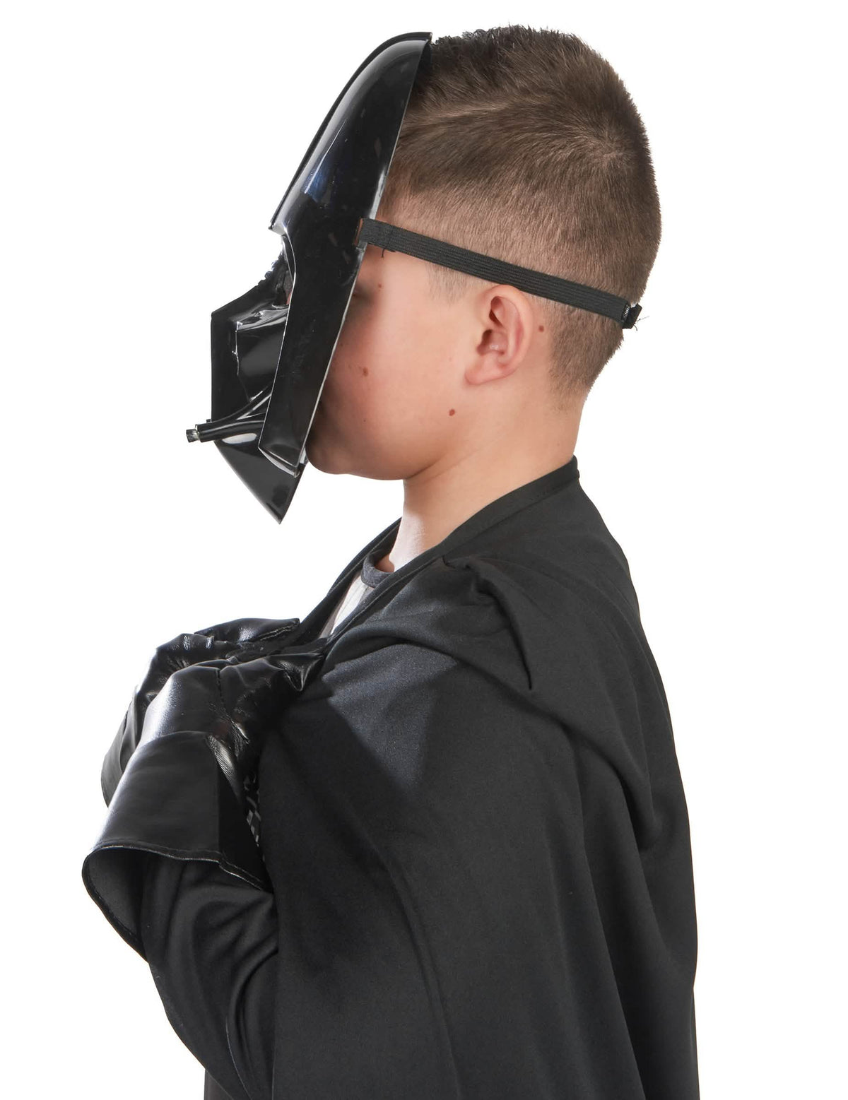 Boční pohled na masku klasického kostýmu Darth Vader pro chlapec