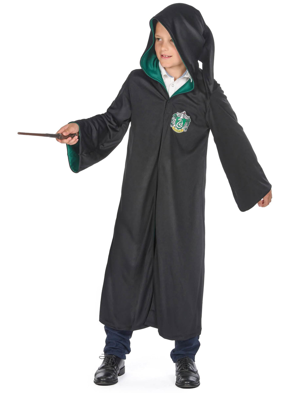 Přehled s kapucí klasického kostýmu Zmijozel Harry Potter™