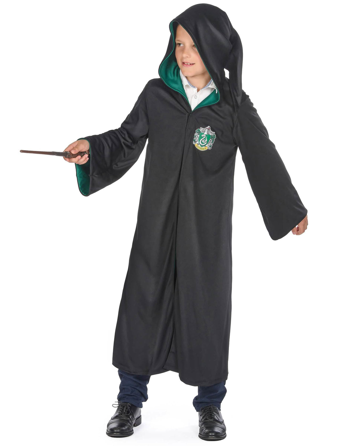 Přehled s kapucí klasického kostýmu Zmijozel Harry Potter™