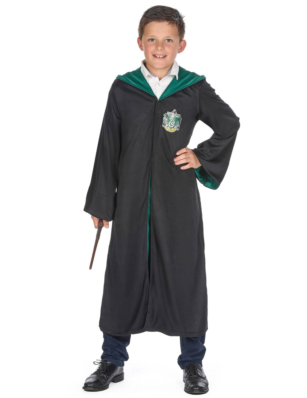 Klasický kostým Harry Potter pro dítě černá a zelená Serpentard