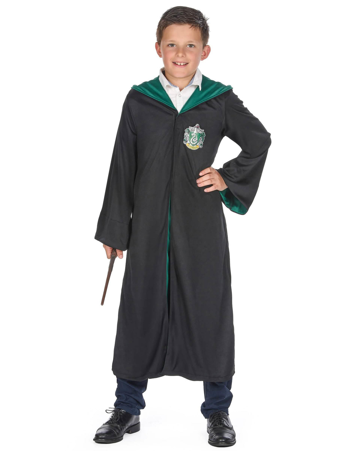 Klasický kostým Harry Potter pro dítě černá a zelená Serpentard