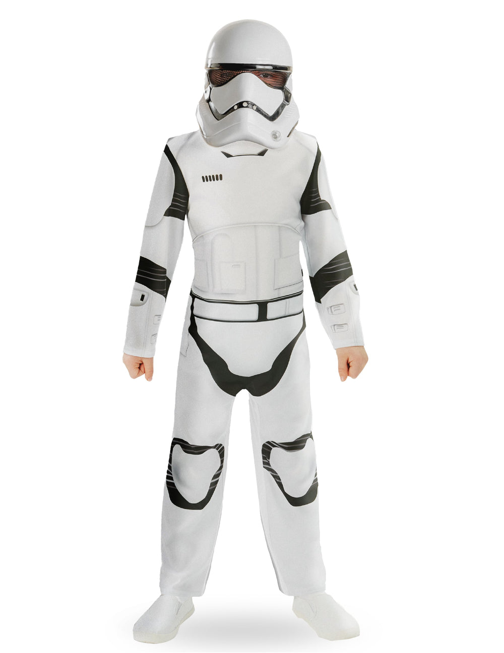 Déguisement classique StormTrooper Star Wars VII pour enfant blanc et noir avec masque