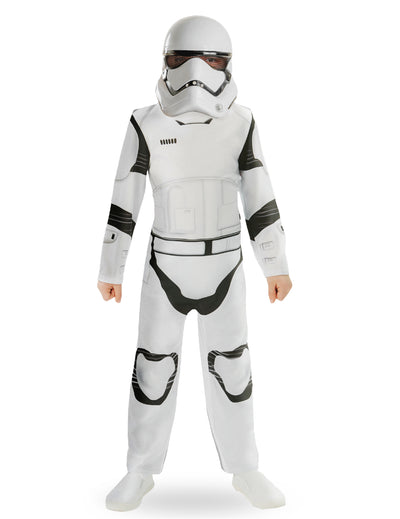 Déguisement classique StormTrooper Star Wars VII pour enfant blanc et noir avec masque
