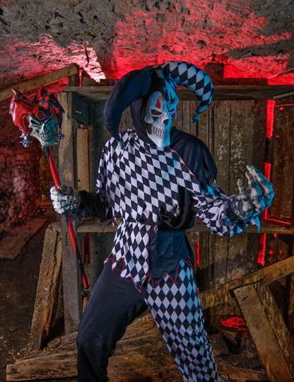 Halloween Clownkostüm für Herren schwarz