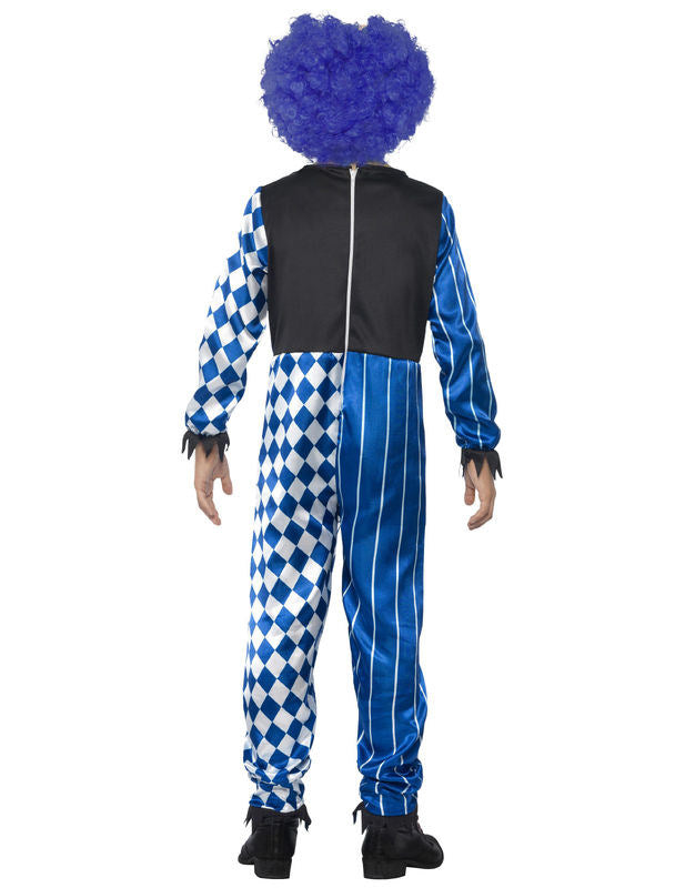 Vue de dos du déguisement de clown arlequin