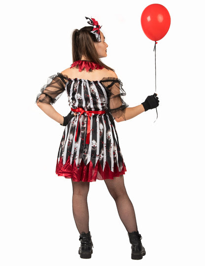 Luxusní kostým bláznivého klauna pro ženy