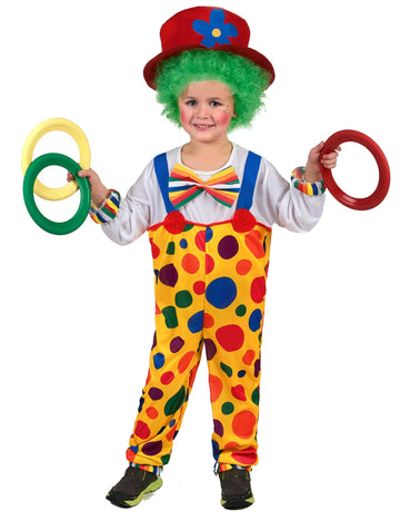 Dětský kostým klauna s puntíky