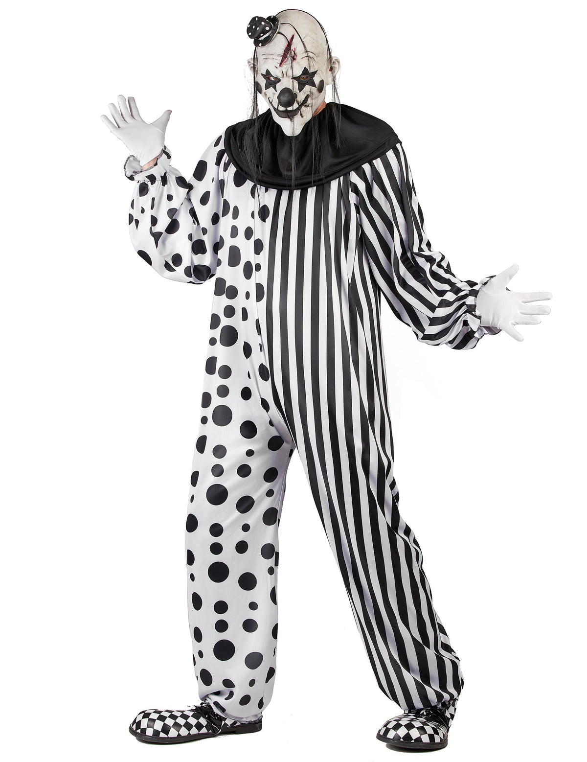 Vue d'ensemble du déguisement clown monstrueux