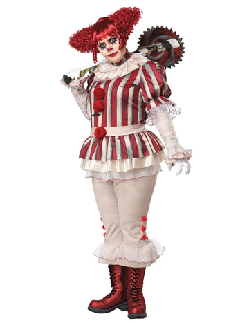 Déguisement clown psycho luxe grande taille femme