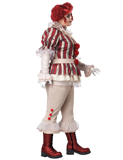 Luxusní kostým psycho klauna pro ženy, plus size