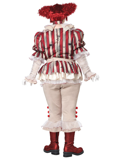 Luxusní kostým psycho klauna pro ženy, plus size