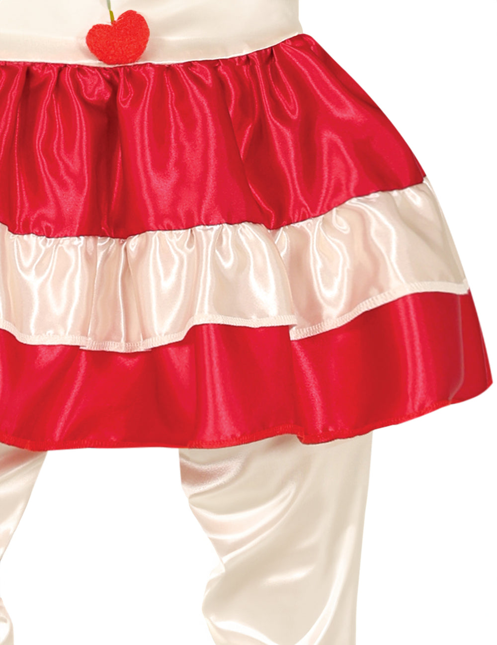 Détail de la jupe à volants du déguisement clown terrifiante