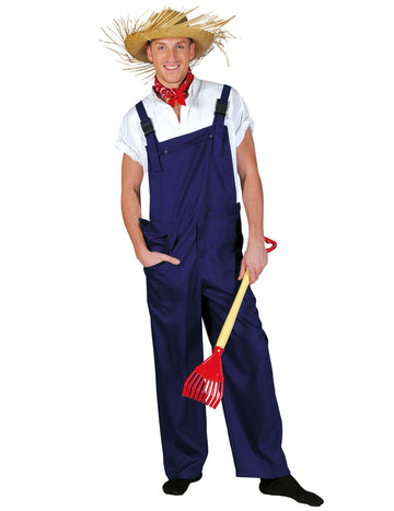 Kostým pro dospělé v modrém overalu