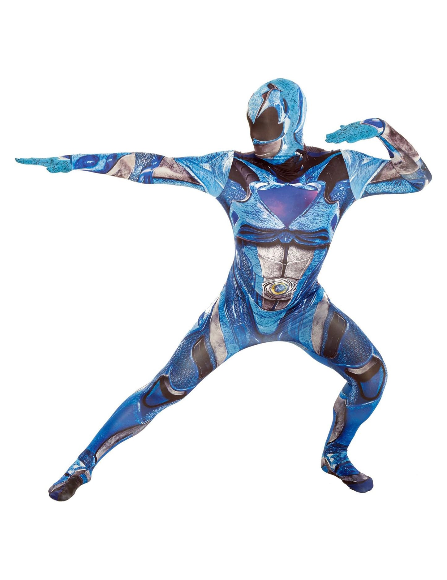 Modrá kombinace maskovaná morfsu pro dospělé power Rangers