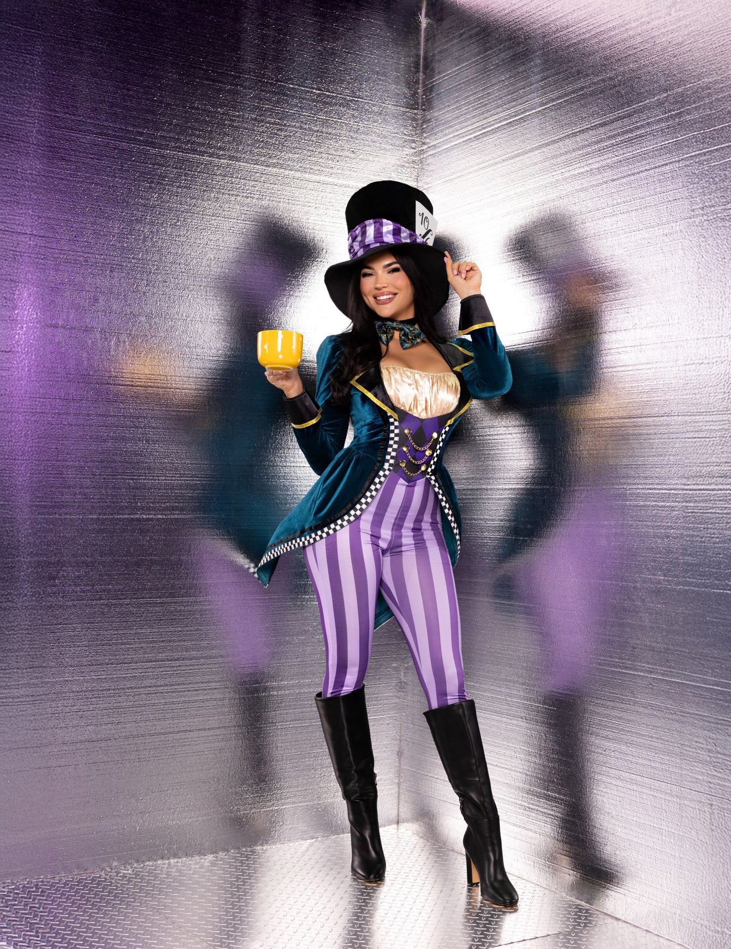 Dámský sexy kostým Šíleného kloboučníka