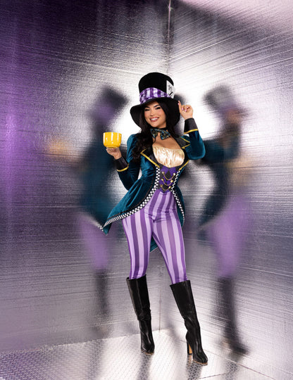 Dámský sexy kostým Šíleného kloboučníka
