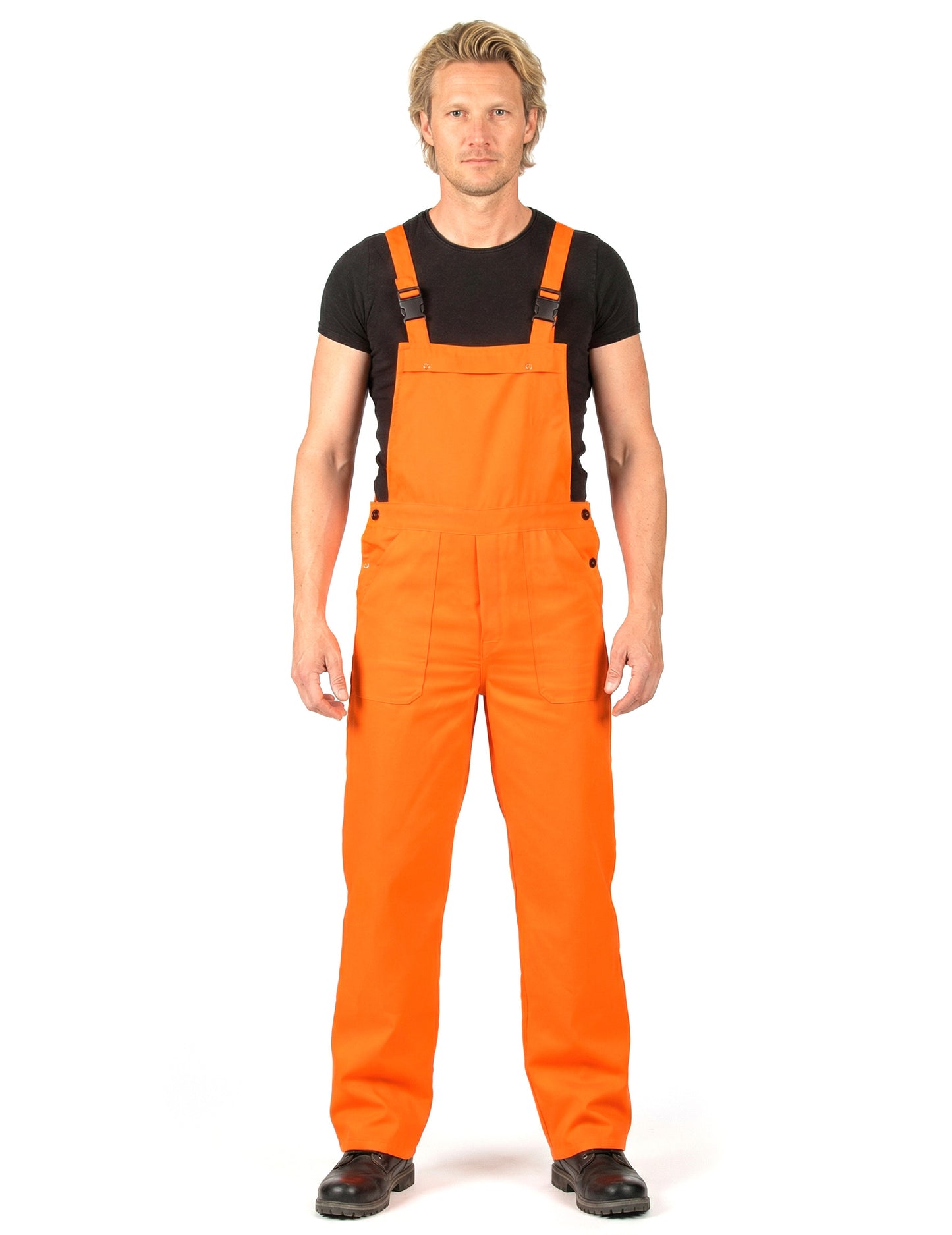 Dospělý fluorescenčně oranžový overalový kostým