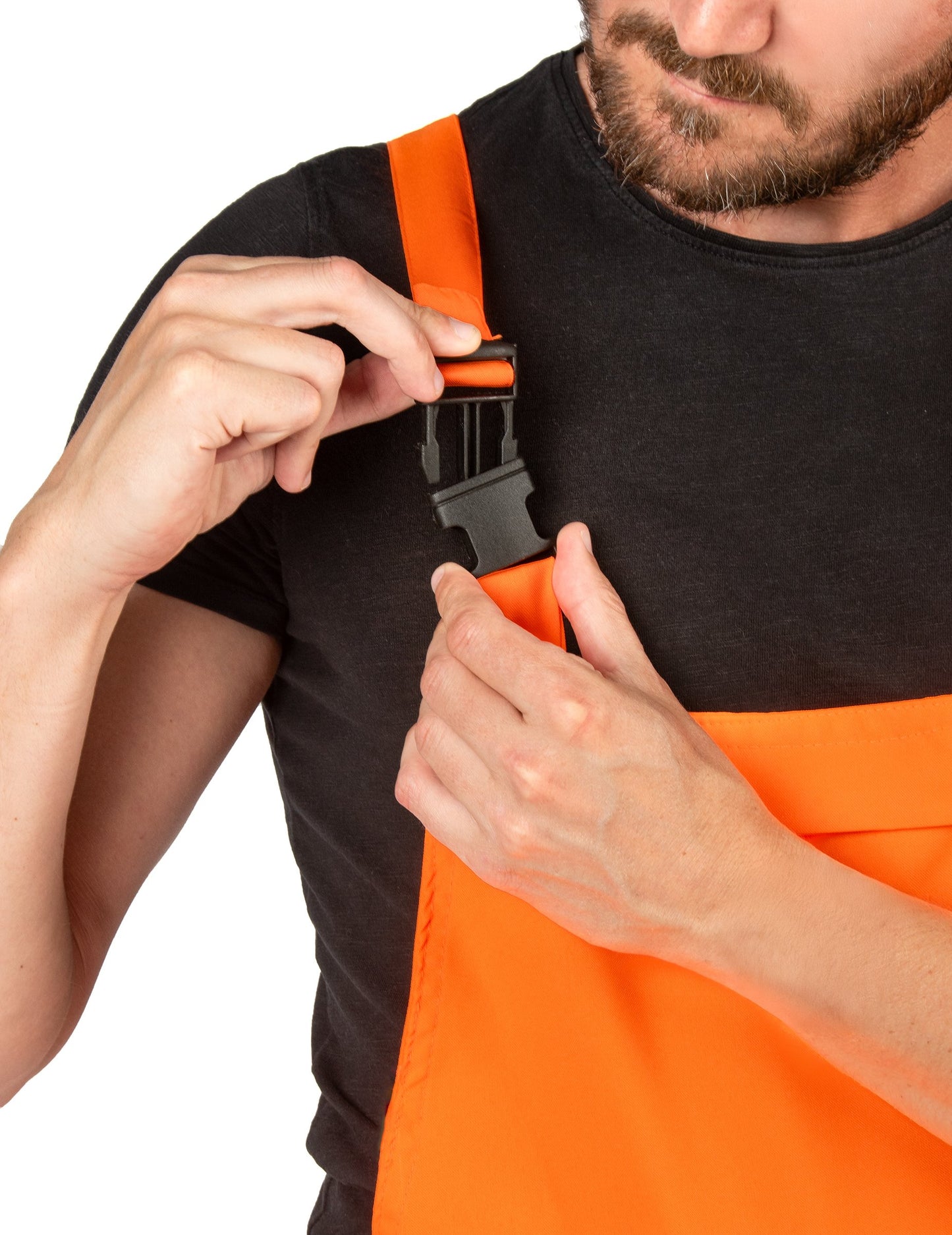 Dospělý fluorescenčně oranžový overalový kostým