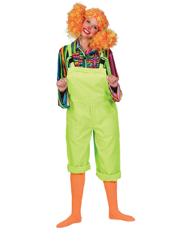Dospělý fluorescenčně zelený overalový kostým