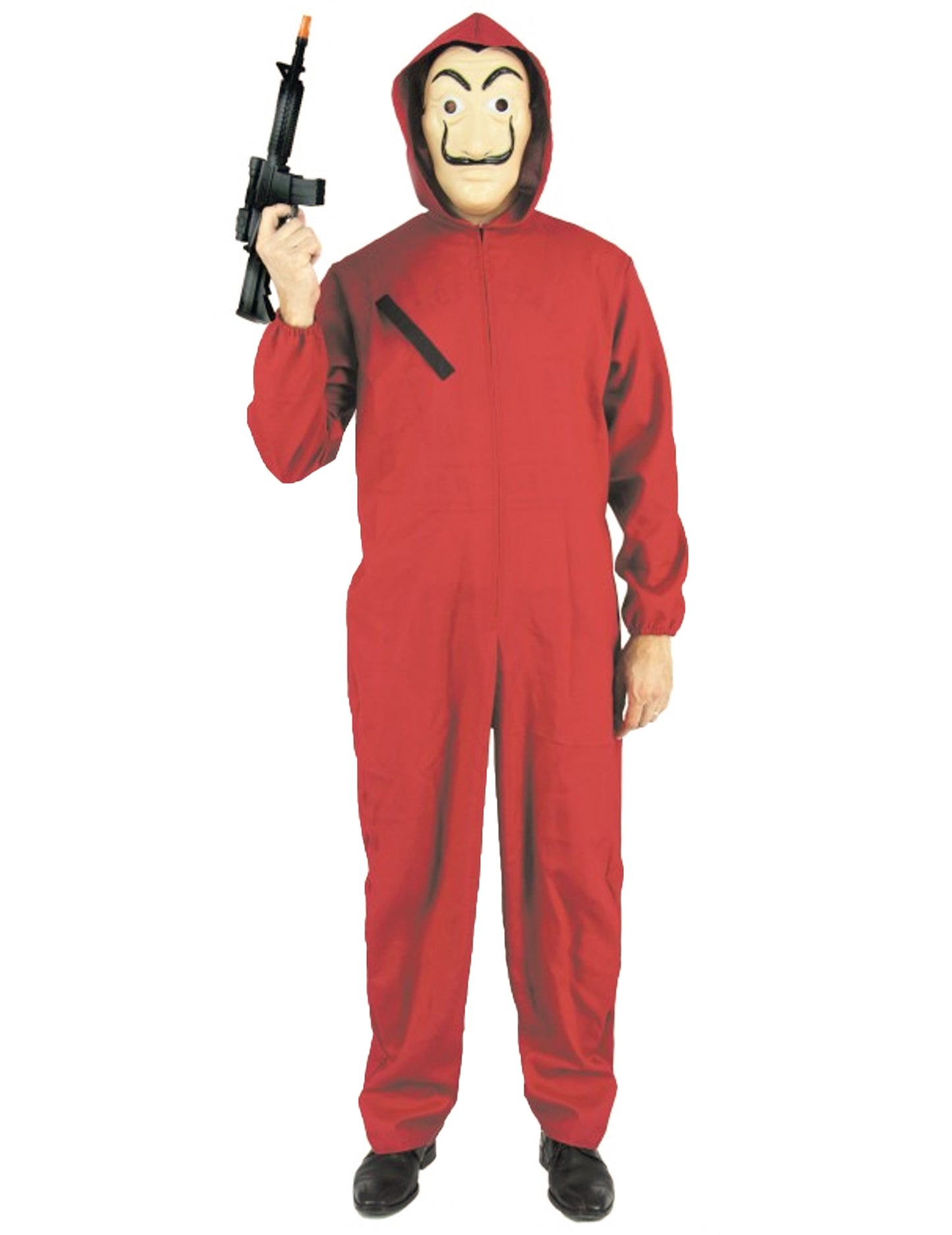 Kostým červená zlodějská kombinéza pro dospělé 