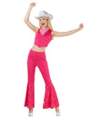 Déguisement complet cowboy sexy pour femme rose avec chapeau et bandana