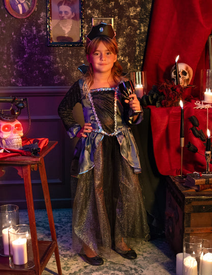 Dívčí kostým hraběnky s netopýry