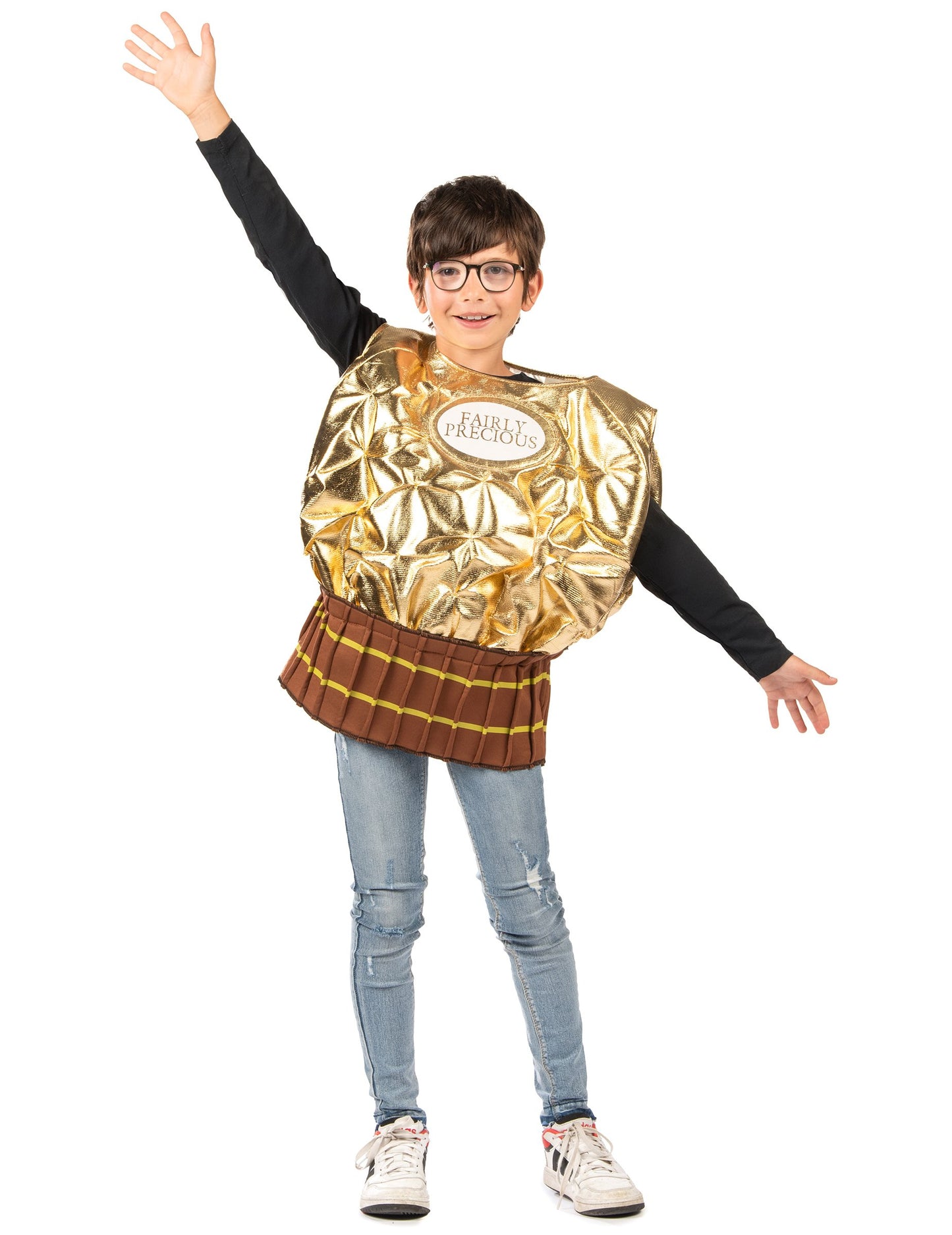 Dětský zlatý kostým bonbónů