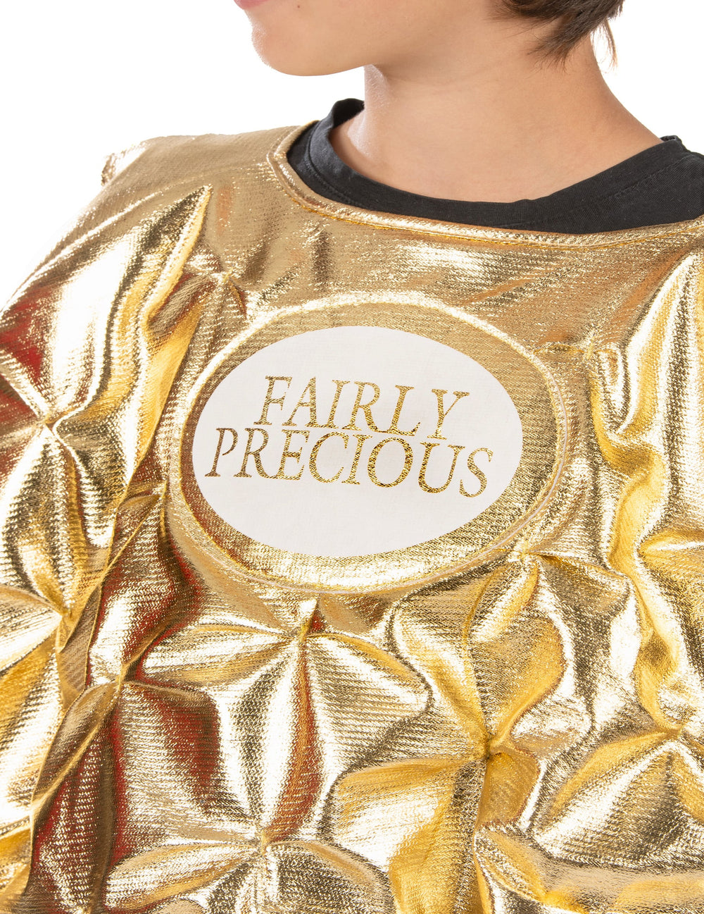 Détail de l'inscription Fairly Precious du déguisement confiserie pour enfant