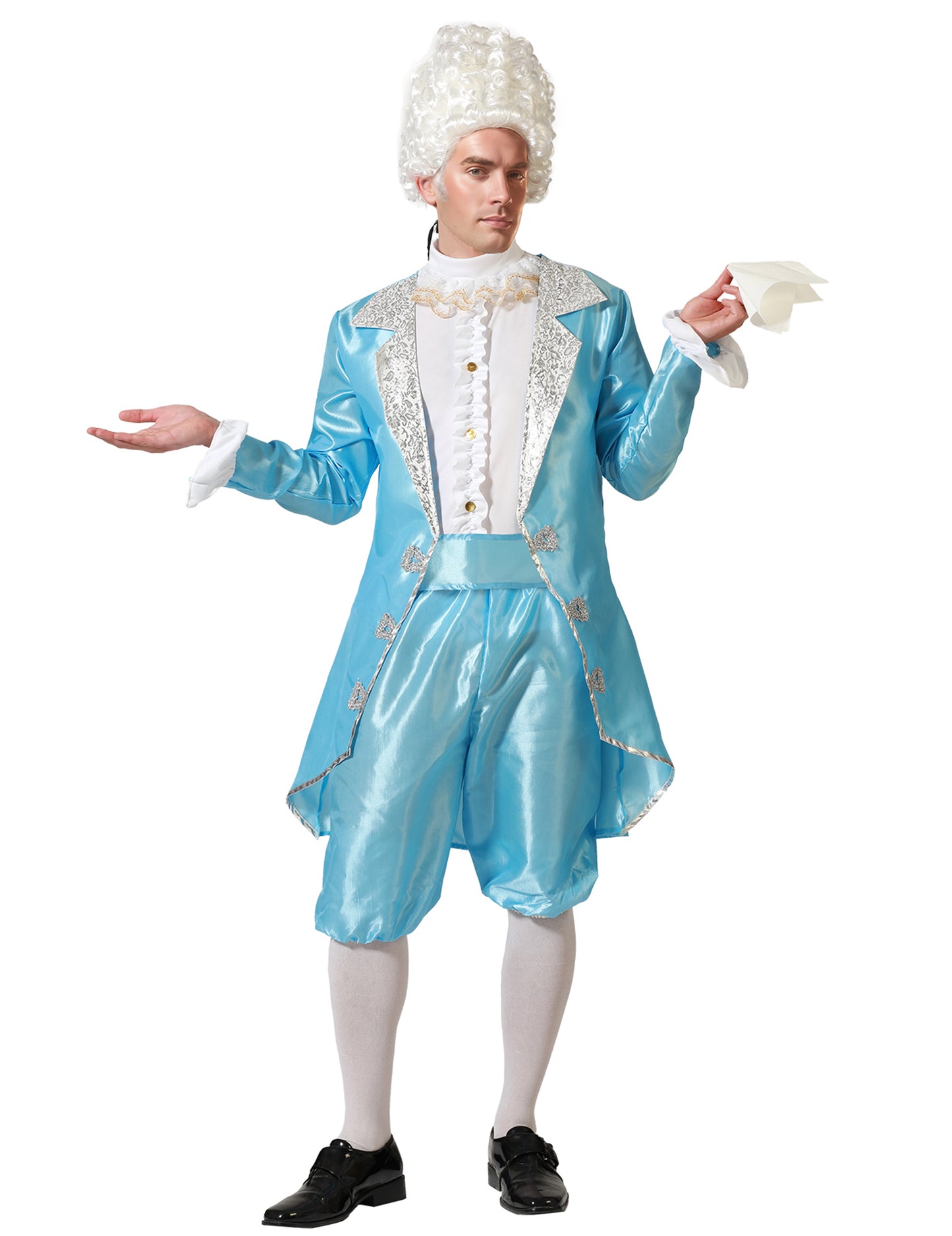 Pánský modrý dvořanský kostým