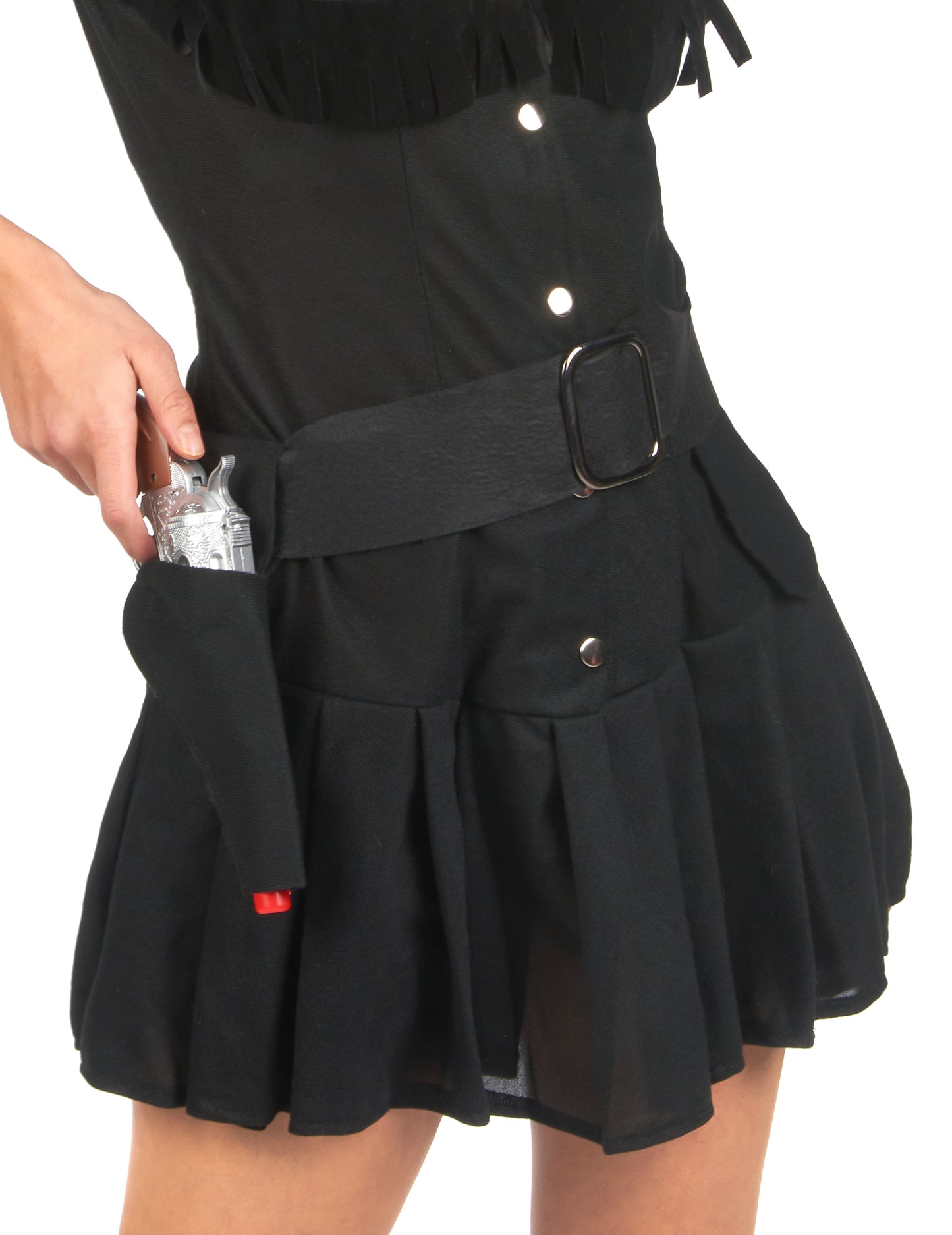 Détail du holster avec pistolet du déguisement de cow girl