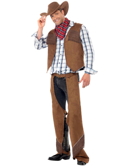 Cowboy maskoval pánskými okraji