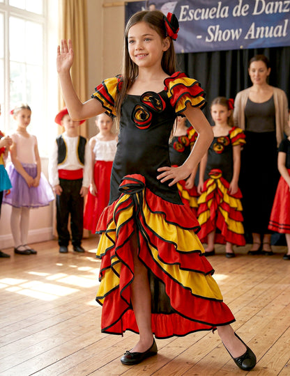 Kostüm Spanische Tänzerin für Mädchen