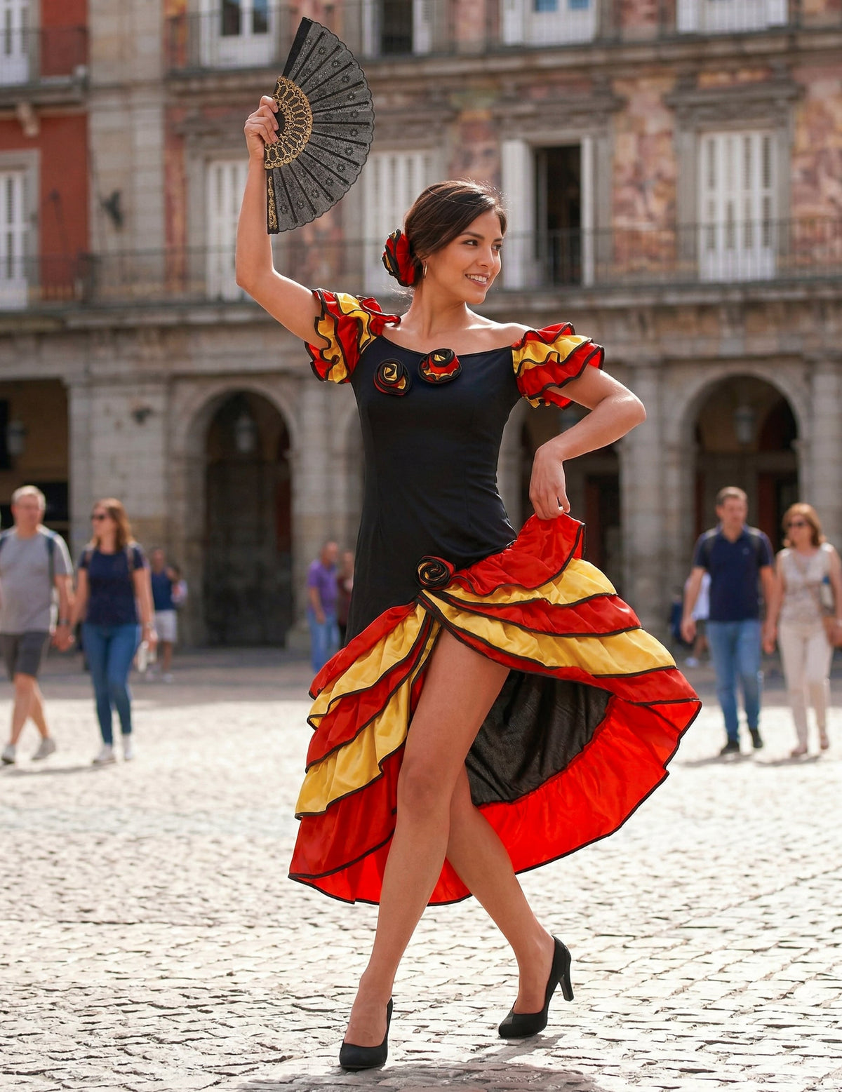 Dámský kostým flamencové tanečnice
