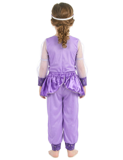 Orientalisches Tänzerinnen-Mädchenkostüm violett-goldfarben