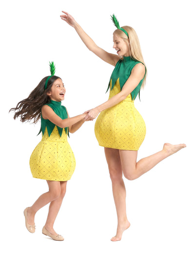 Kostým duo ananas matka a dcera