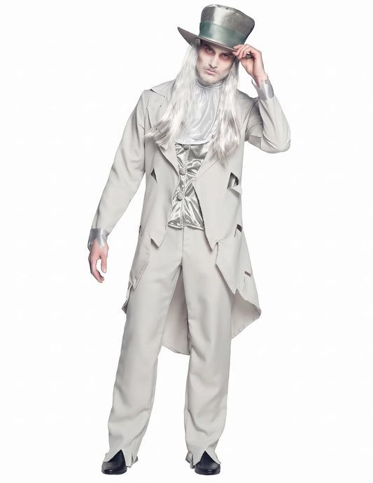 Párový kostým manželů duchů na Halloween pro dospělé