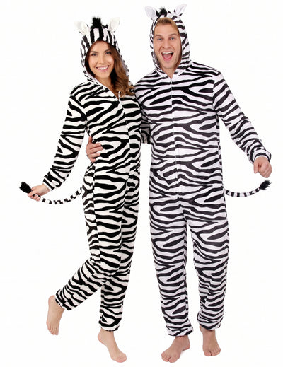 Párový kostým zebra pro dospělé
