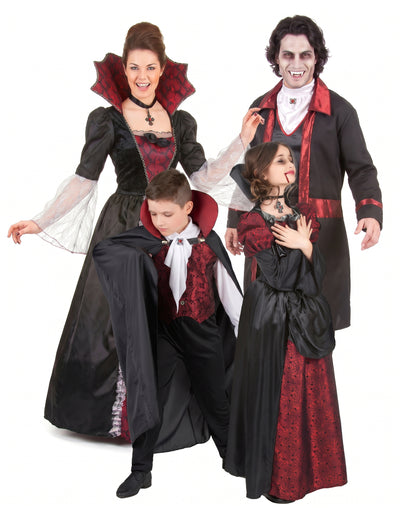 Rodinný barokní upírský kostým na Halloween