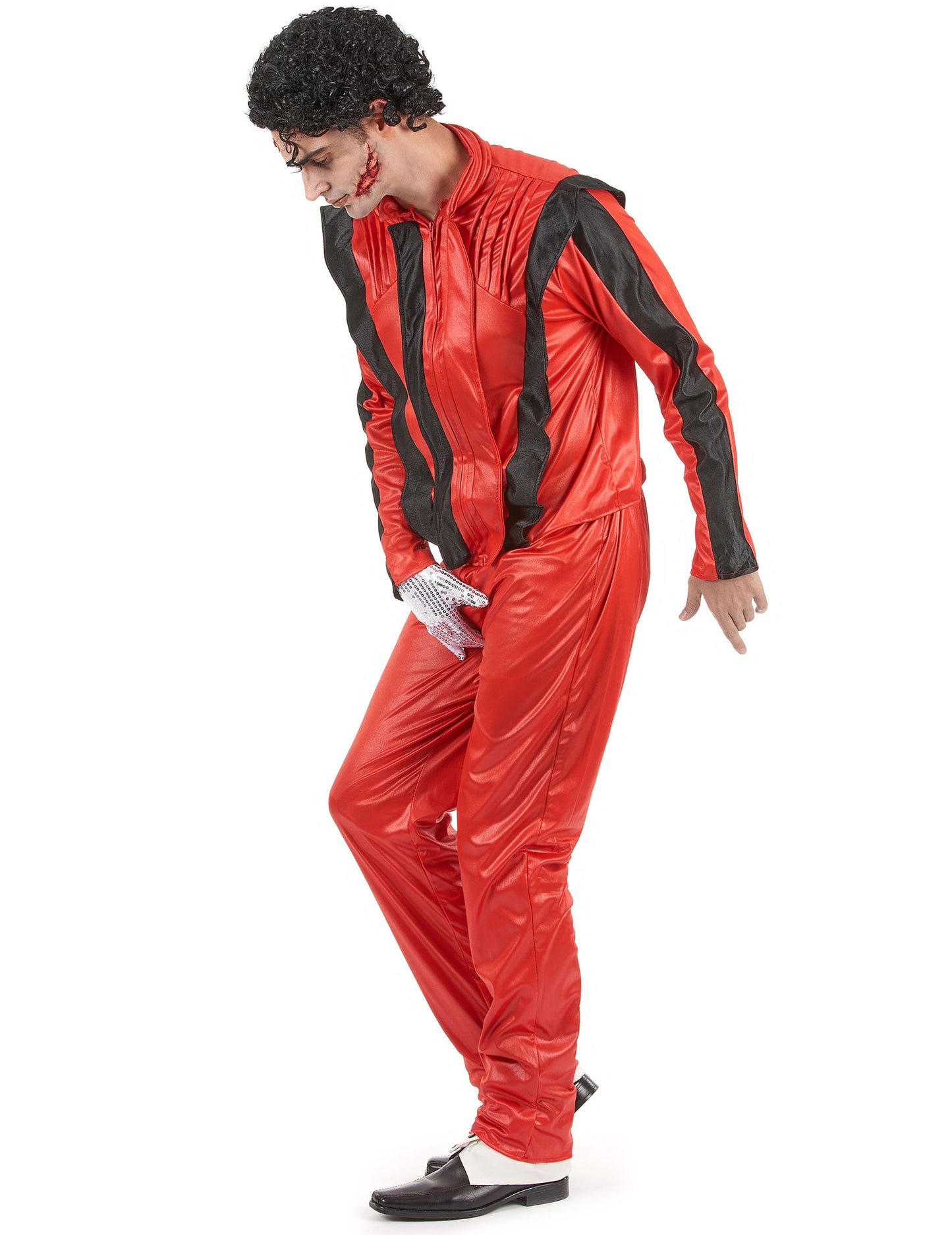 Vue de profil du déguisement de star de la pop pour homme