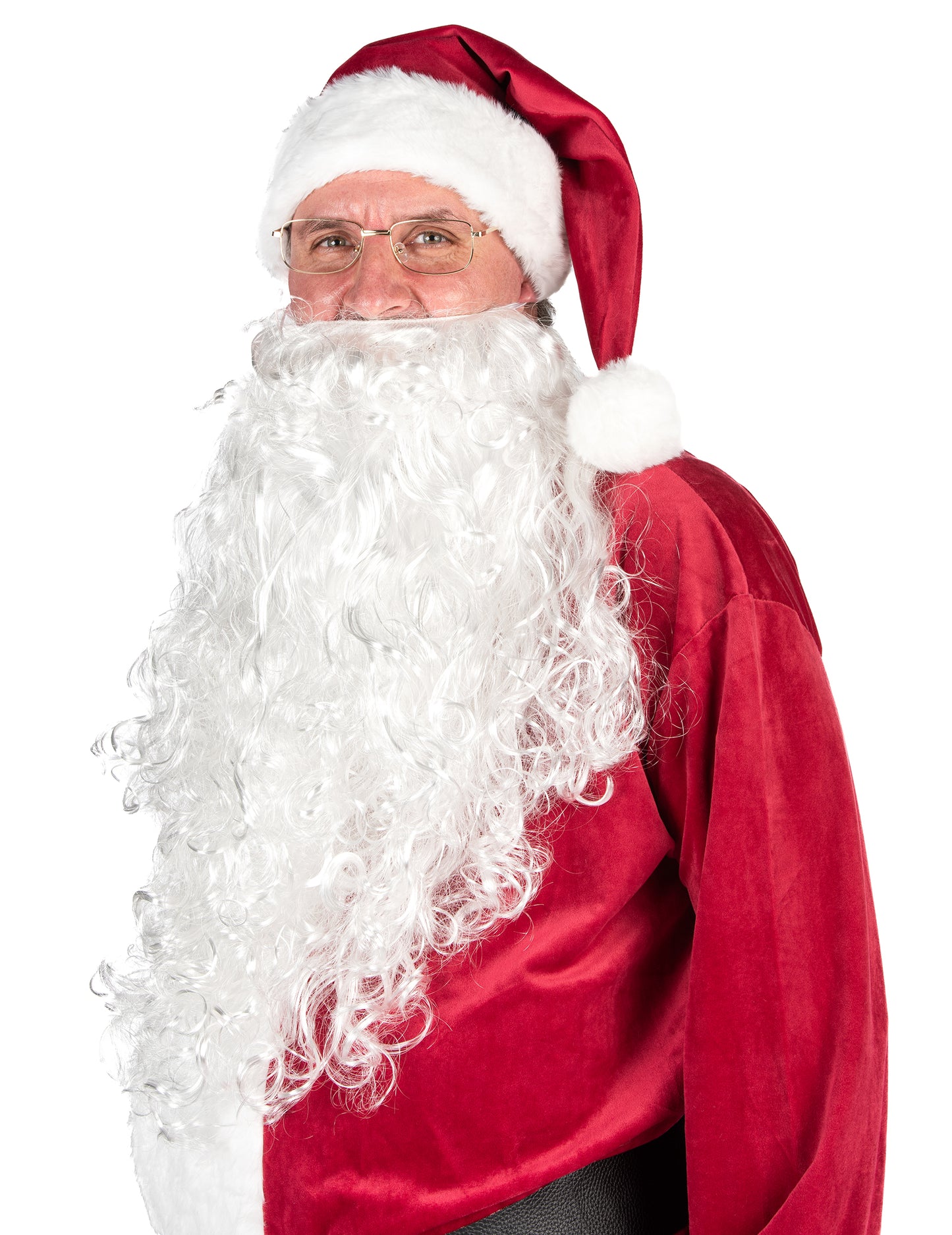 Kostým Santa Clause s efektem sametu pro dospělé