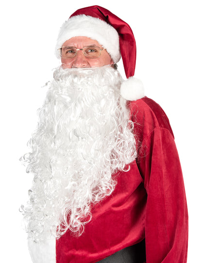 Kostým Santa Clause s efektem sametu pro dospělé